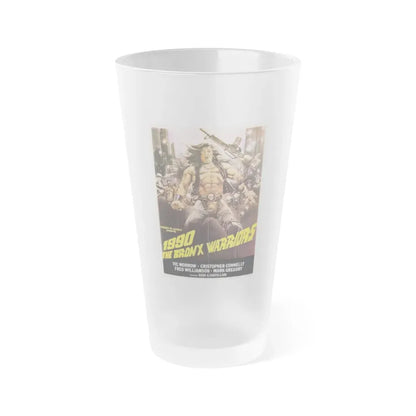 THE BRONX WARRIORS (LEBANON) 1982 Movie Poster - Frosted Pint Glass 16oz Default Title - Go Mug Yourself
