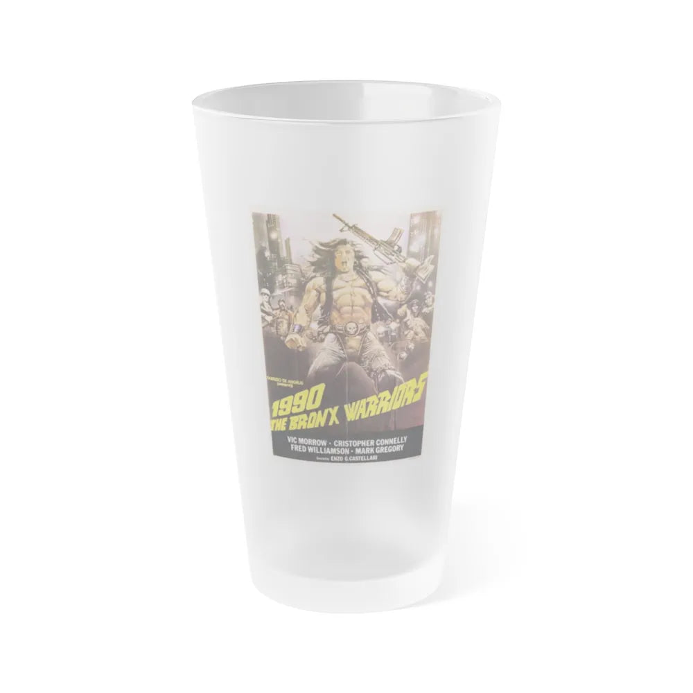 THE BRONX WARRIORS (LEBANON) 1982 Movie Poster - Frosted Pint Glass 16oz-Go Mug Yourself