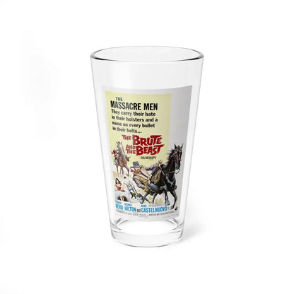 THE BRUTE AND THE BEAST 1966 Movie Poster - Pint Glass 16oz 16oz - Go Mug Yourself
