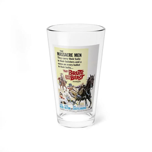 THE BRUTE AND THE BEAST 1966 Movie Poster - Pint Glass 16oz 16oz - Go Mug Yourself
