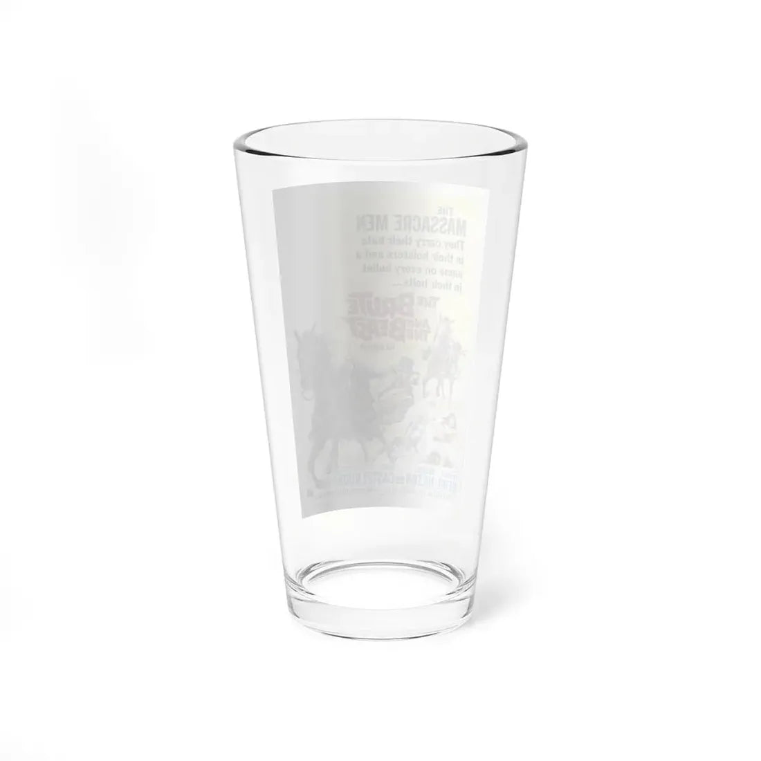 THE BRUTE AND THE BEAST 1966 Movie Poster - Pint Glass 16oz - Go Mug Yourself