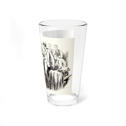 The Bull Pen, Collier's Weekly magazine story illustration, August 31, 1929 (Magazine Illustration) Pint Glass 16oz-Go Mug Yourself