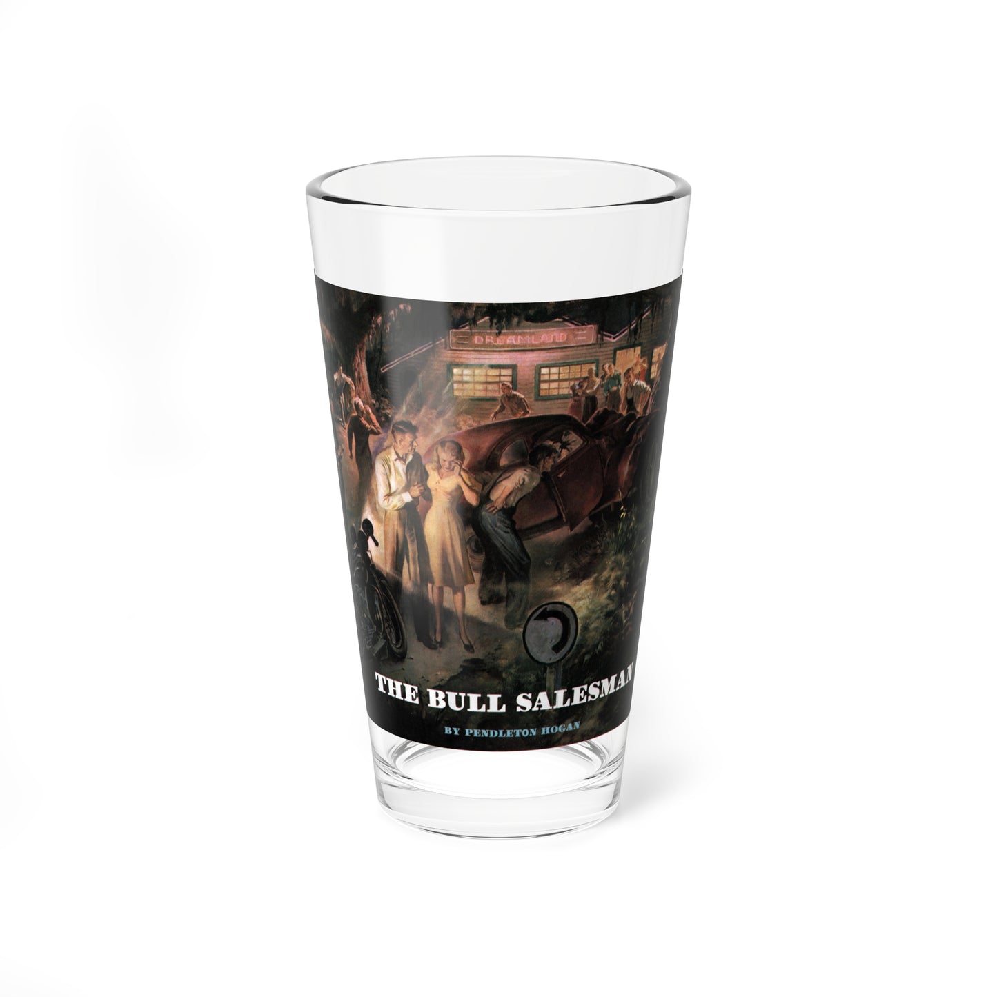 The Bull Salesman, Collier's, January 10, 1948 (Magazine Illustration) Pint Glass 16oz-16oz-Go Mug Yourself