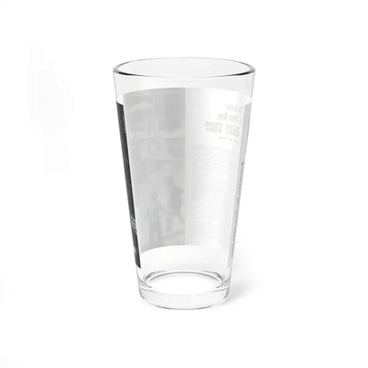 The Bullet That Two-Gun Bill Hart Shot, Bluebook for Men, June 1955 (Magazine Illustration) Pint Glass 16oz - Go Mug Yourself