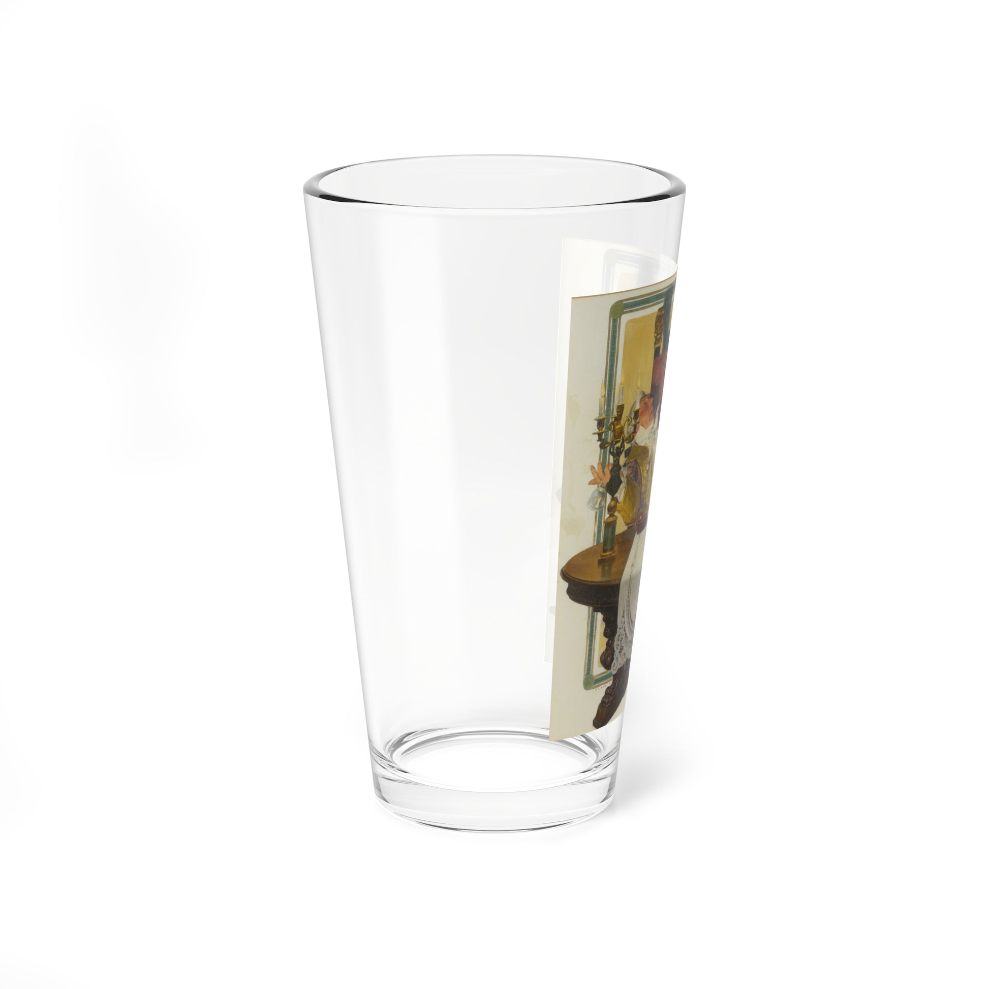 The Burgrave's Farewell, 1904 (Magazine Illustration) Pint Glass 16oz-Go Mug Yourself