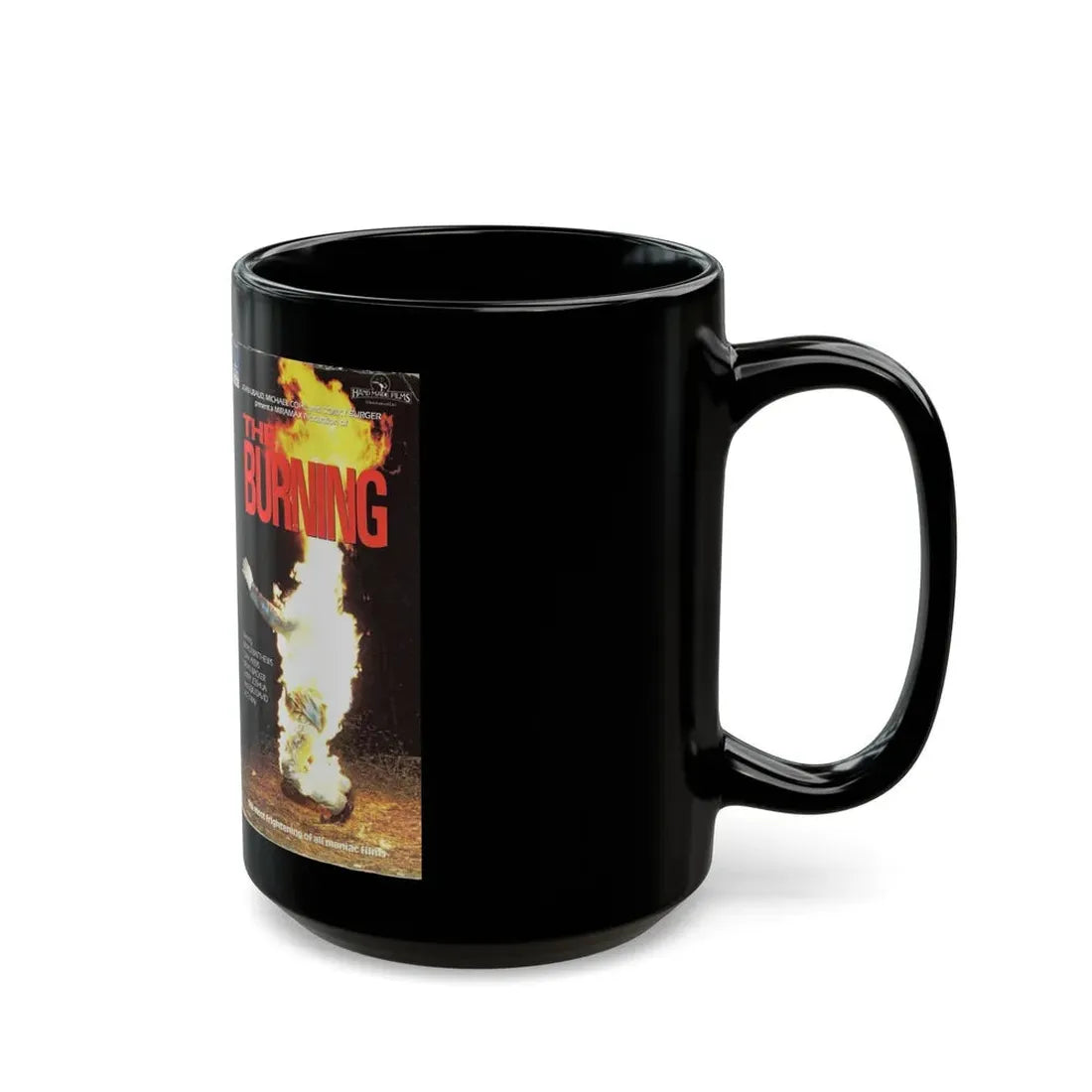 THE BURNING THORN EMI VIDEO (VHS COVER) - Black Coffee Mug - Go Mug Yourself