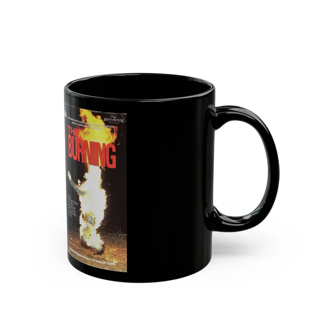 THE BURNING THORN EMI VIDEO (VHS COVER) - Black Coffee Mug - Go Mug Yourself
