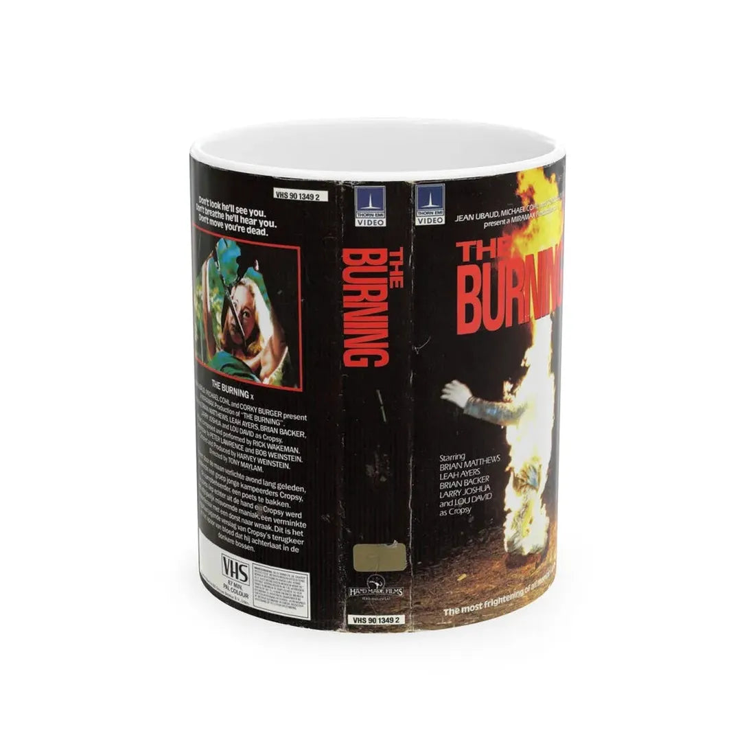 THE BURNING THORN EMI VIDEO (VHS COVER) - White Coffee Mug 11oz - Go Mug Yourself