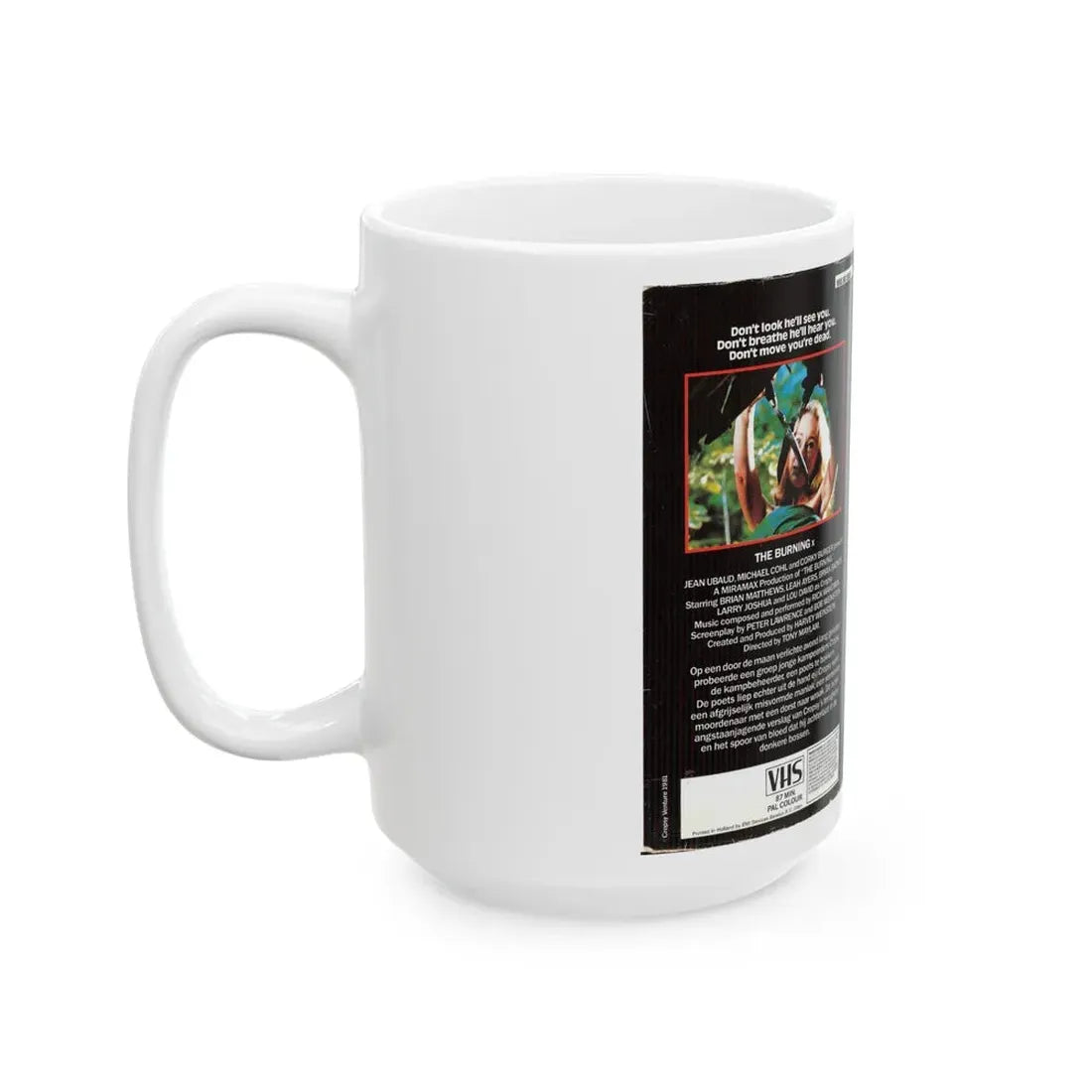 THE BURNING THORN EMI VIDEO (VHS COVER) - White Coffee Mug - Go Mug Yourself