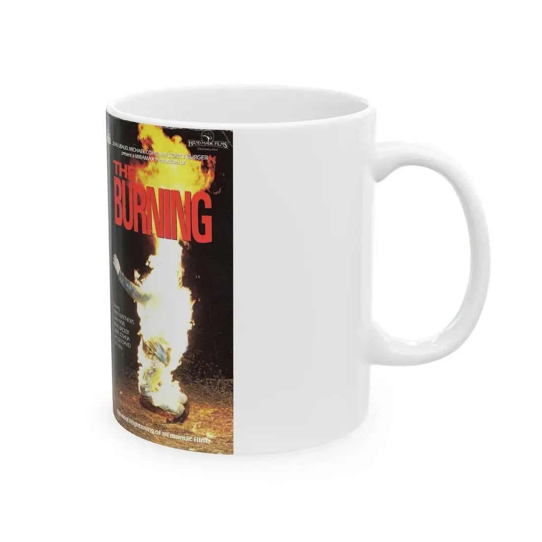 THE BURNING THORN EMI VIDEO (VHS COVER) - White Coffee Mug - Go Mug Yourself