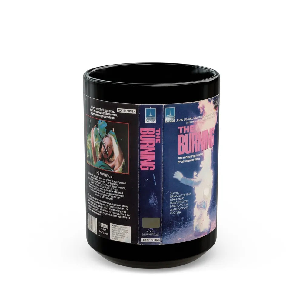 THE BURNING (VHS COVER) - Black Coffee Mug-15oz-Go Mug Yourself