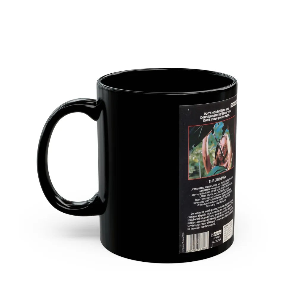 THE BURNING (VHS COVER) - Black Coffee Mug-Go Mug Yourself