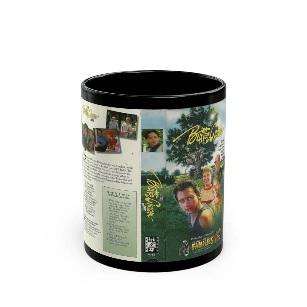 THE BUTTER CREAM GANG (VHS COVER) - Black Coffee Mug-11oz-Go Mug Yourself