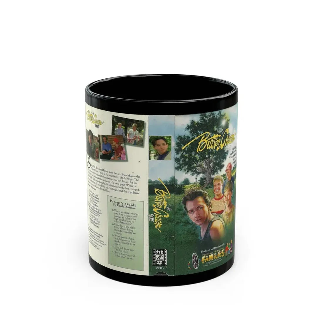THE BUTTER CREAM GANG (VHS COVER) - Black Coffee Mug 11oz - Go Mug Yourself