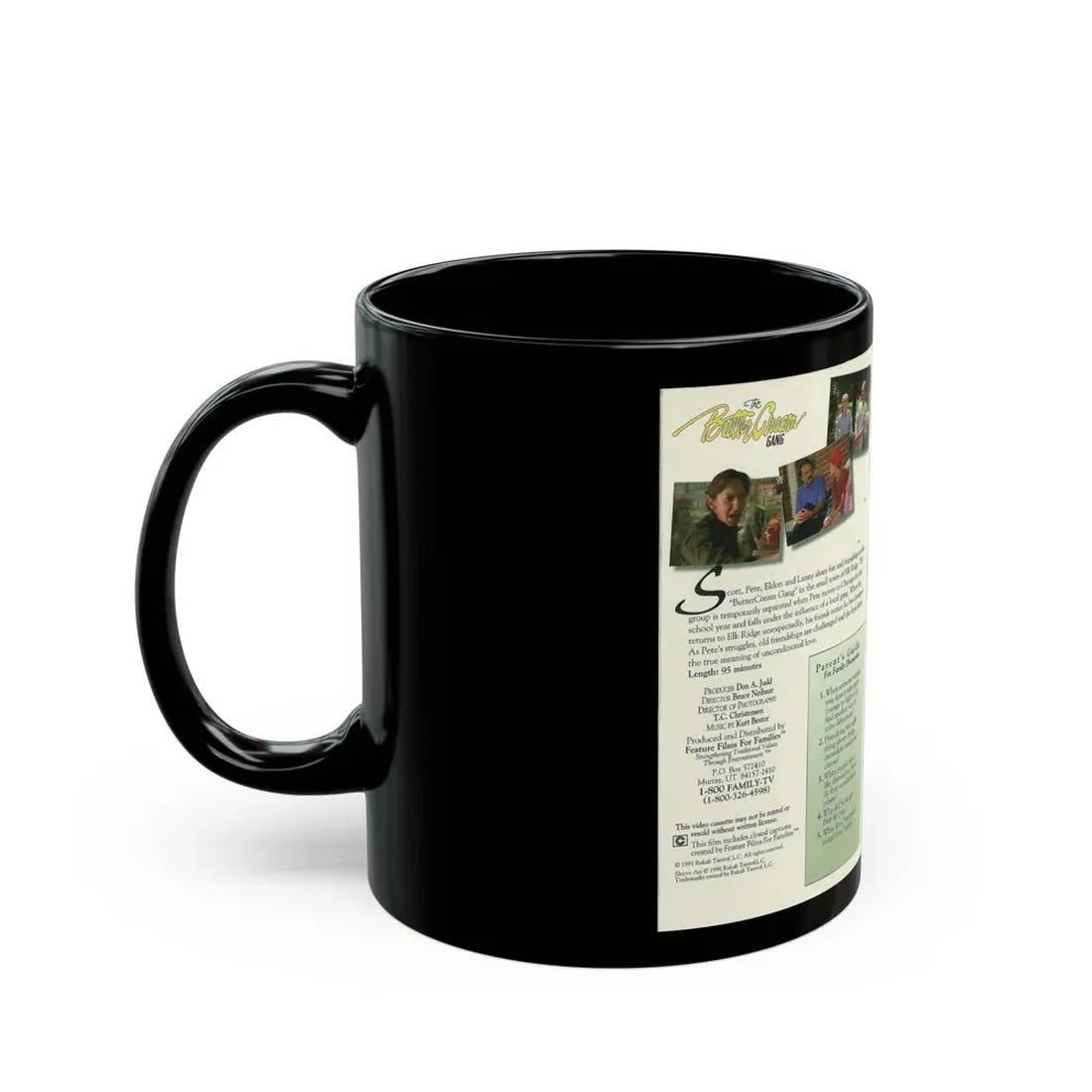THE BUTTER CREAM GANG (VHS COVER) - Black Coffee Mug - Go Mug Yourself