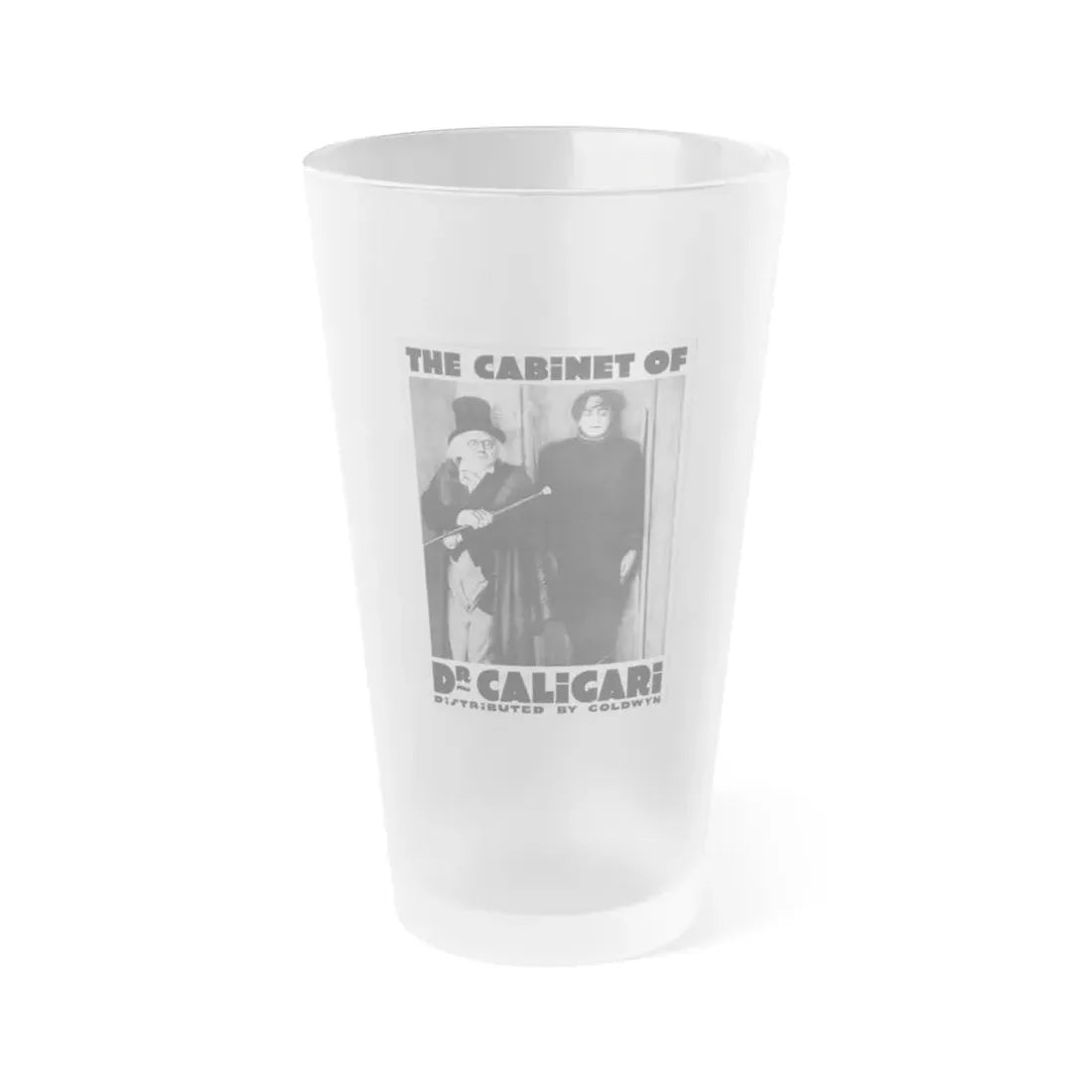 THE CABINET OF DR. CALIGARI (3) 1920 Movie Poster - Frosted Pint Glass 16oz Default Title - Go Mug Yourself