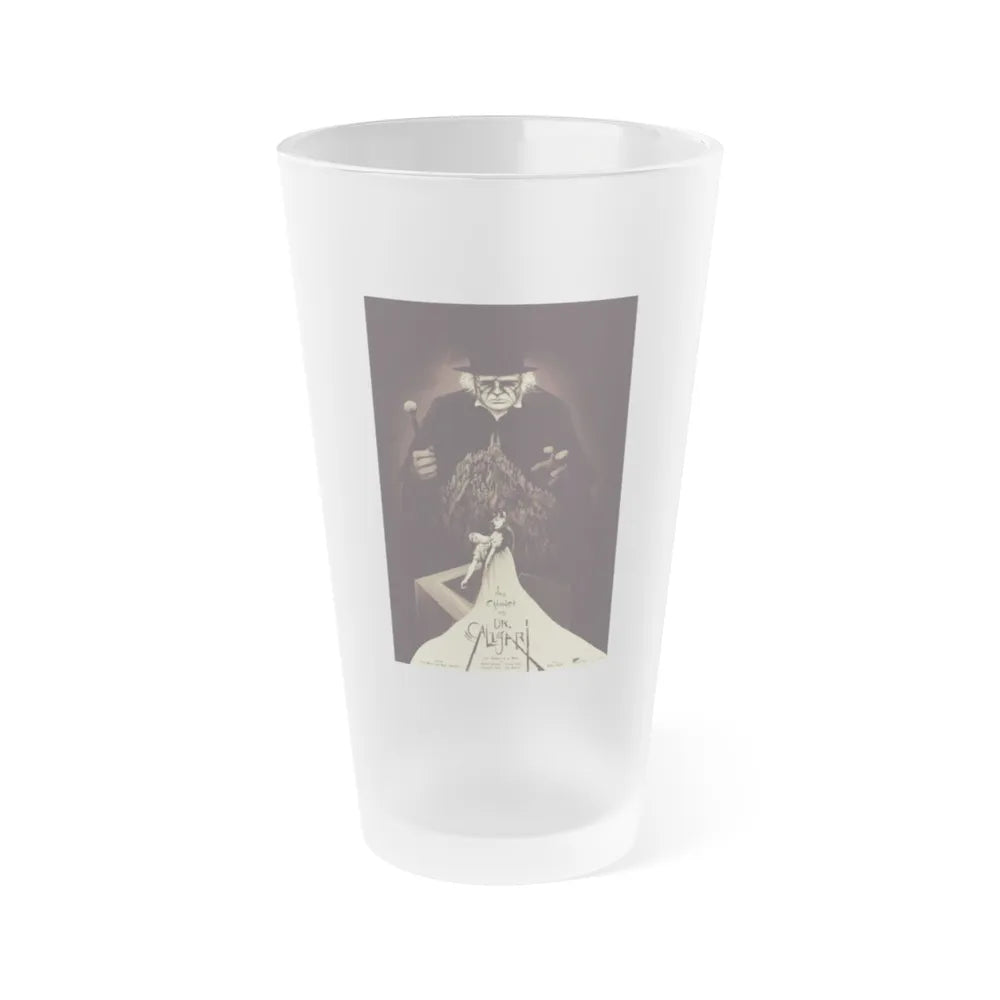 THE CABINET OF DR. CALIGARI (MONDO) 1920 Movie Poster - Frosted Pint Glass 16oz-Go Mug Yourself