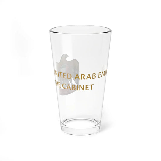 The Cabinet of the UAE logo (United Arab Emirates) (Coat of Arms) Pint Glass 16oz 16oz - Go Mug Yourself