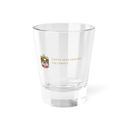 The Cabinet of the UAE logo (United Arab Emirates) (Coat of Arms) Shot Glass 1.5oz 1.5oz - Go Mug Yourself