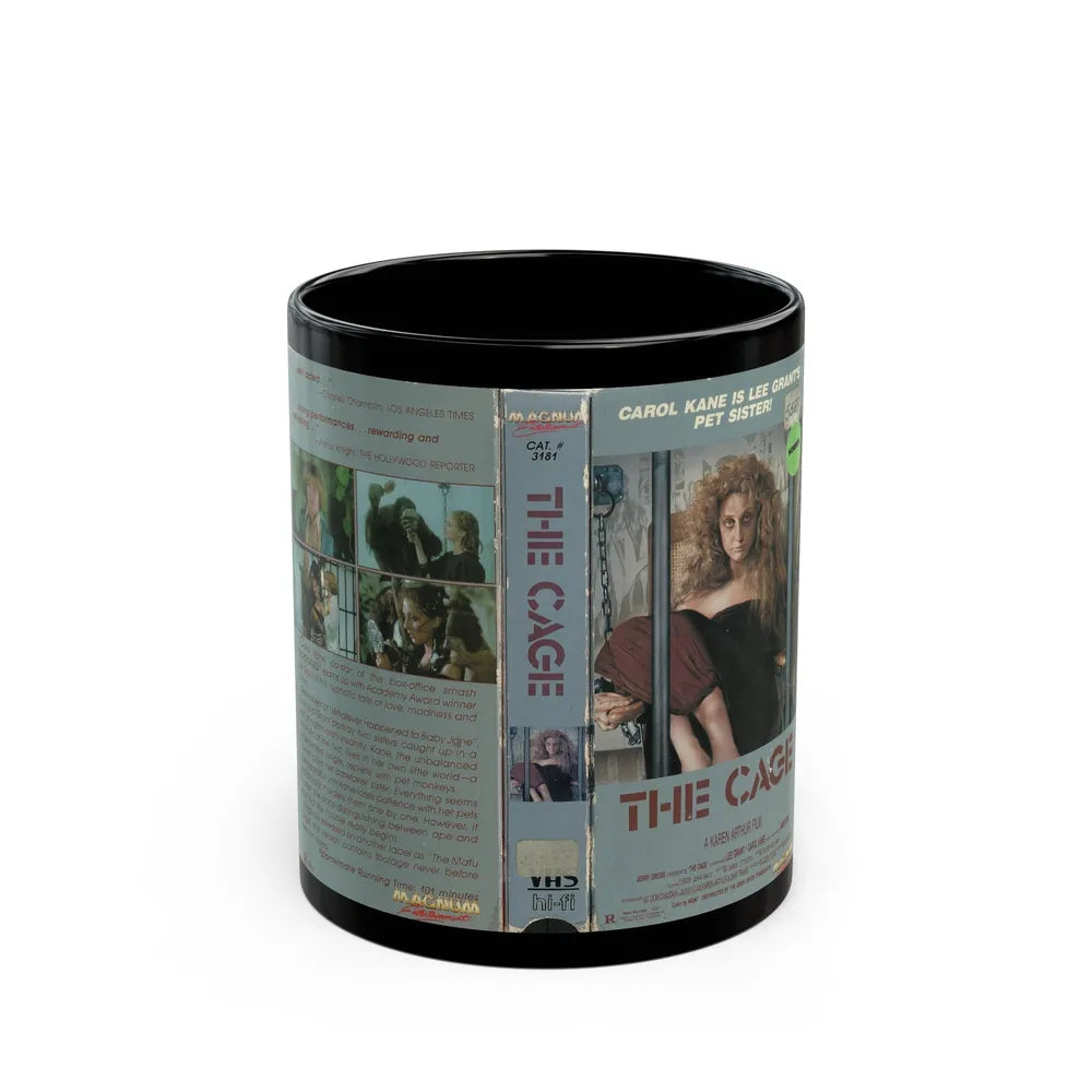 THE CAGE (VHS COVER) - Black Coffee Mug-11oz-Go Mug Yourself