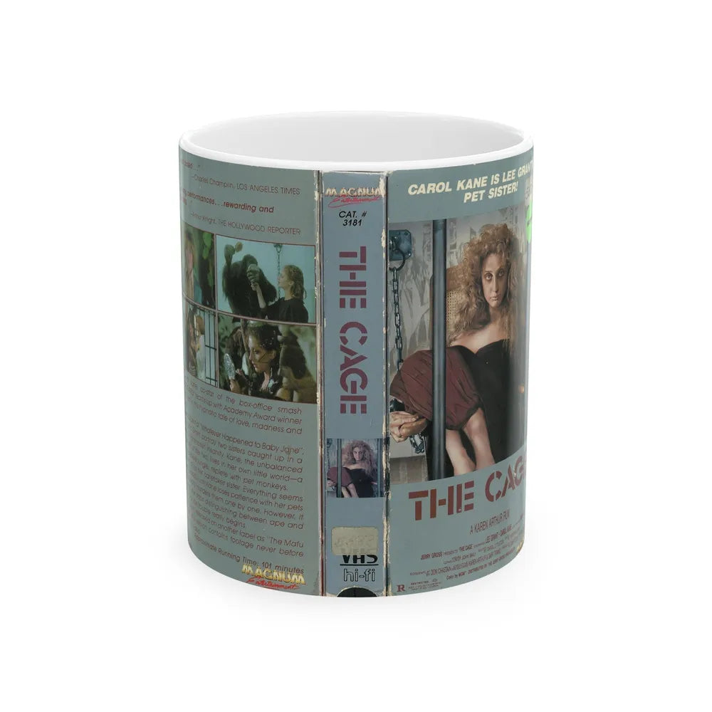 THE CAGE (VHS COVER) - White Coffee Mug-11oz-Go Mug Yourself