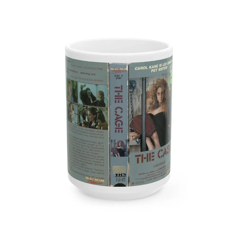 THE CAGE (VHS COVER) - White Coffee Mug-15oz-Go Mug Yourself