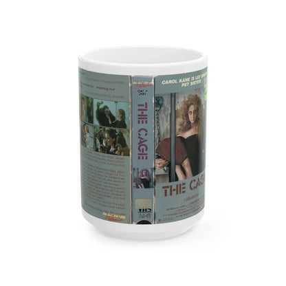 THE CAGE (VHS COVER) - White Coffee Mug 15oz - Go Mug Yourself