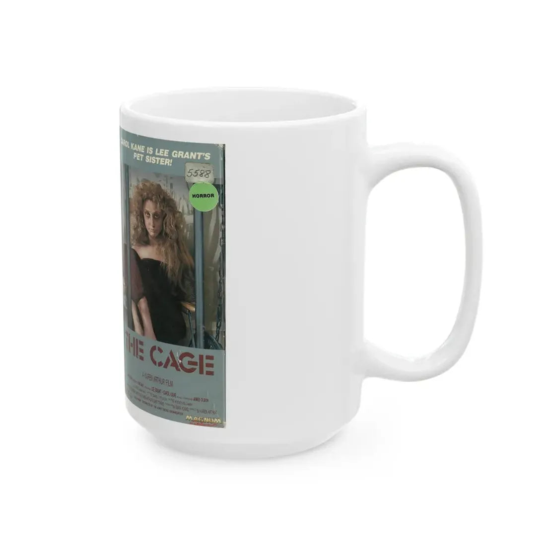 THE CAGE (VHS COVER) - White Coffee Mug - Go Mug Yourself