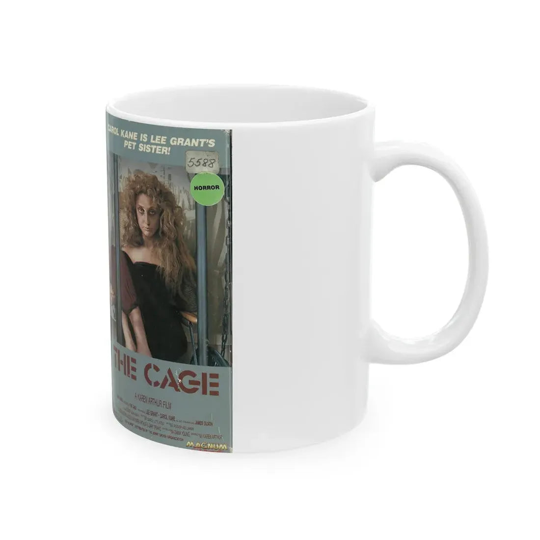THE CAGE (VHS COVER) - White Coffee Mug - Go Mug Yourself