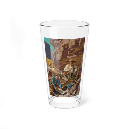 The California Forty-Niners study (Magazine Illustration) Pint Glass 16oz-16oz-Go Mug Yourself