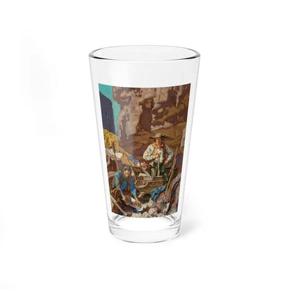 The California Forty-Niners study (Magazine Illustration) Pint Glass 16oz 16oz - Go Mug Yourself