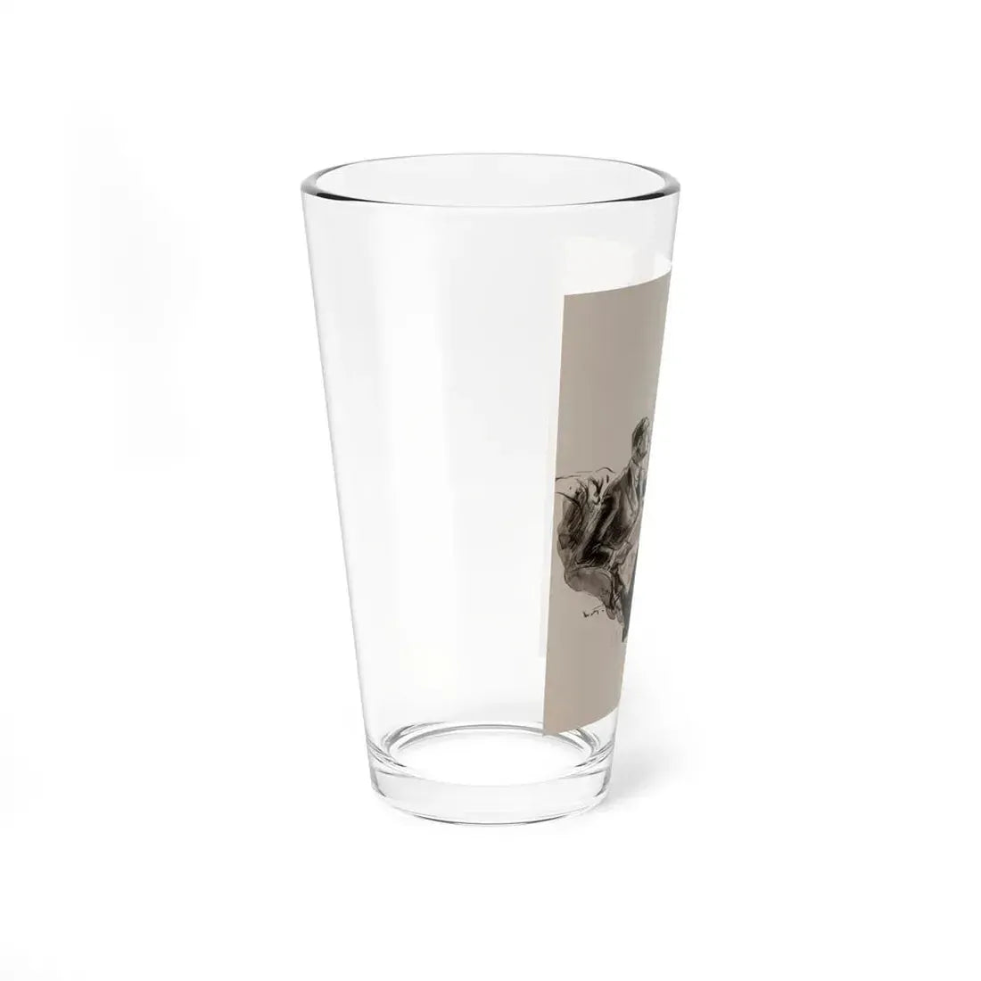 The Call, Harper's Bazar magazine interior illustration, circa 1930 (Magazine Illustration) Pint Glass 16oz - Go Mug Yourself