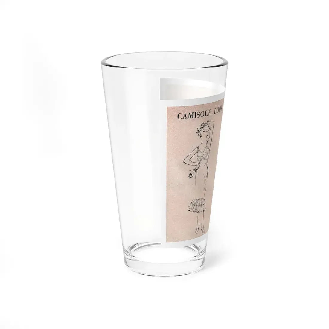 The Camisole Look (Magazine Illustration) Pint Glass 16oz - Go Mug Yourself