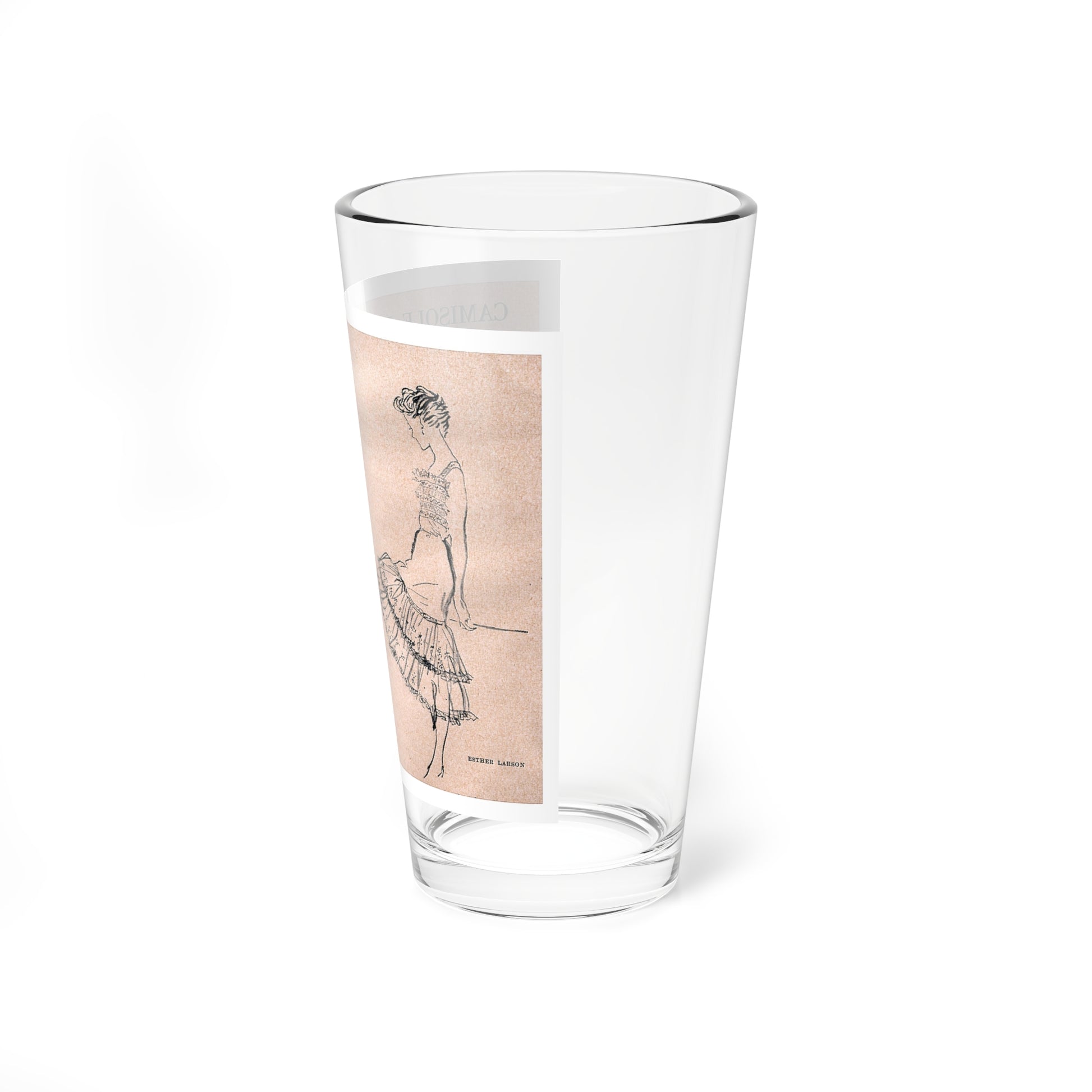 The Camisole Look (Magazine Illustration) Pint Glass 16oz-Go Mug Yourself