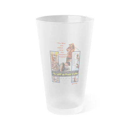 THE CAMP ON BLOOD ISLAND 1958 Movie Poster - Frosted Pint Glass 16oz Default Title - Go Mug Yourself