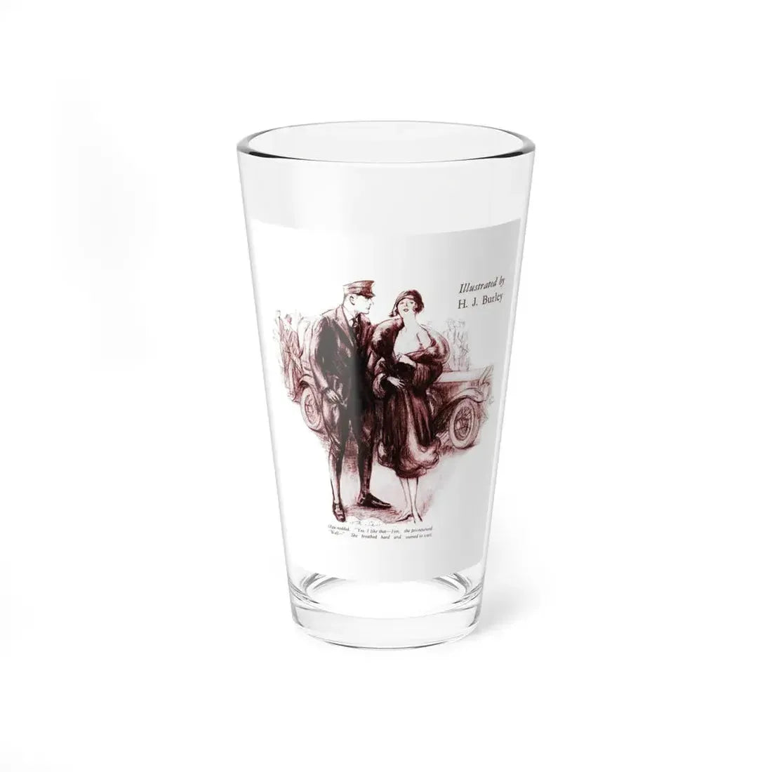 The Canary that Sang Bass, The New Eve, May 1926 (Magazine Illustration) Pint Glass 16oz 16oz - Go Mug Yourself