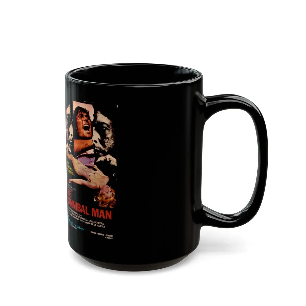 THE CANNIBAL MAN (VHS COVER) - Black Coffee Mug-Go Mug Yourself