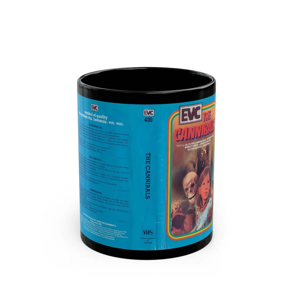 THE CANNIBALS EVC (VHS COVER) - Black Coffee Mug-11oz-Go Mug Yourself