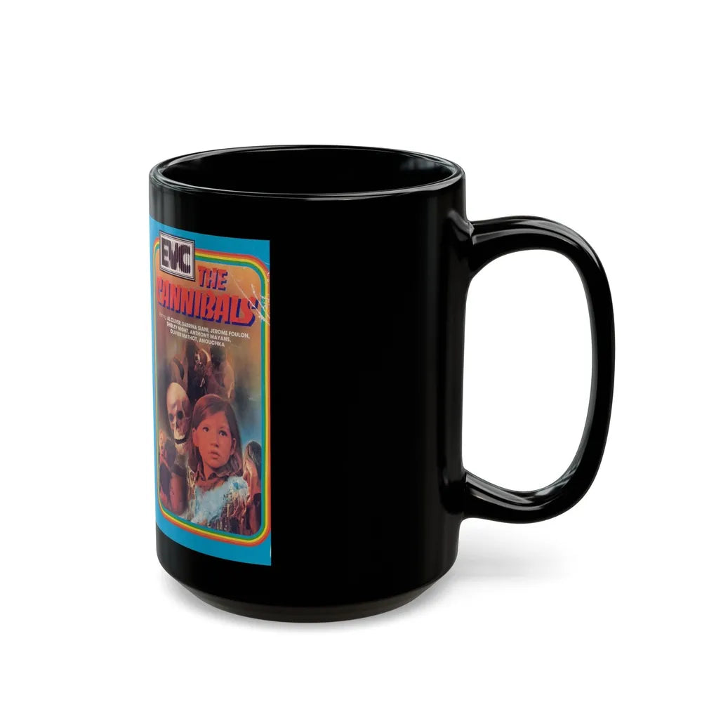 THE CANNIBALS EVC (VHS COVER) - Black Coffee Mug-Go Mug Yourself