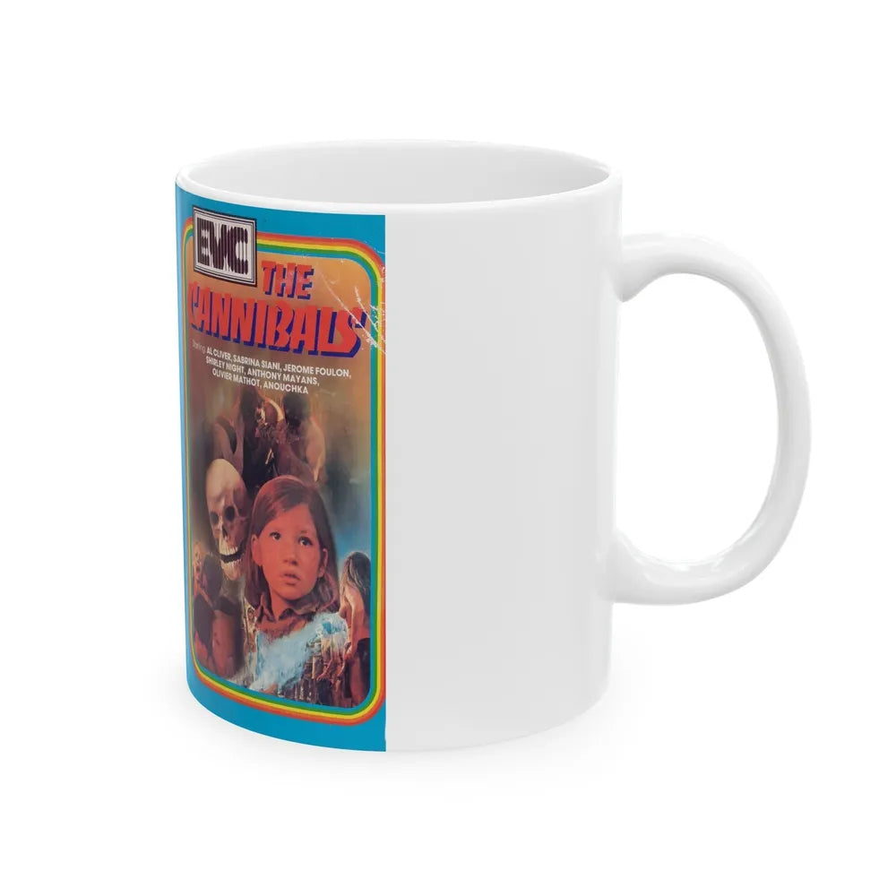 THE CANNIBALS EVC (VHS COVER) - White Coffee Mug-Go Mug Yourself