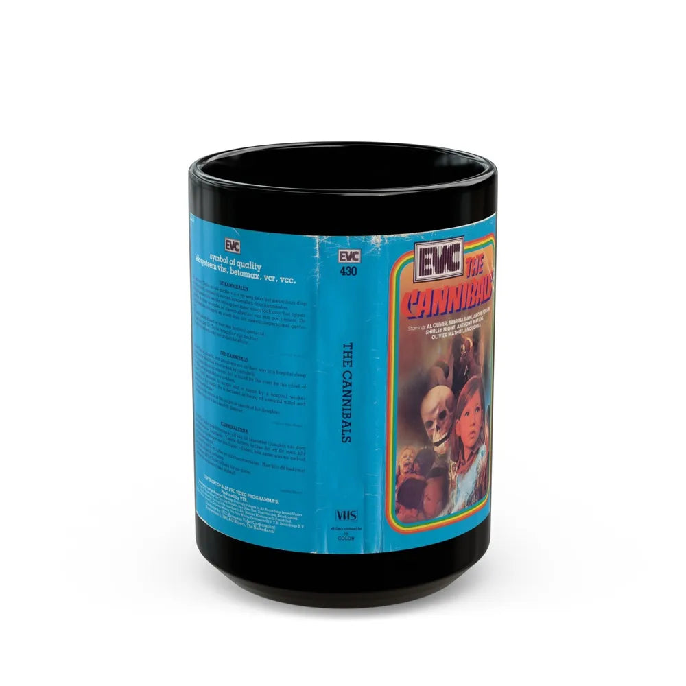 THE CANNIBALS (VHS COVER) - Black Coffee Mug-15oz-Go Mug Yourself