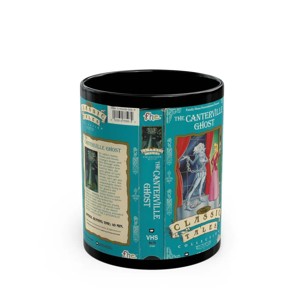 THE CANTERVILLE GHOST FHE THE CLASSIC TALES COLLECTION (VHS COVER) - Black Coffee Mug-11oz-Go Mug Yourself