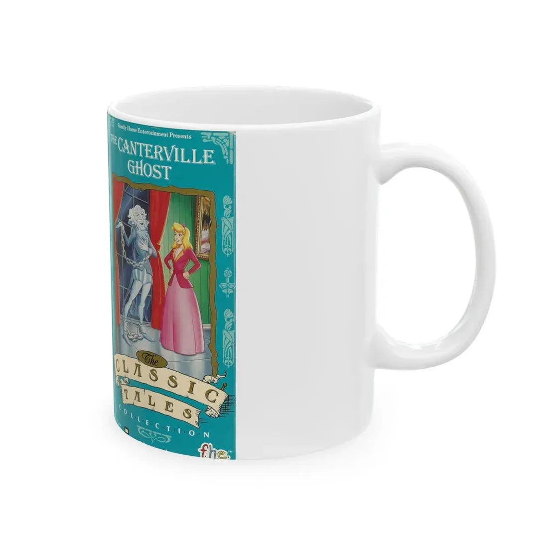 THE CANTERVILLE GHOST FHE THE CLASSIC TALES COLLECTION (VHS COVER) - White Coffee Mug - Go Mug Yourself