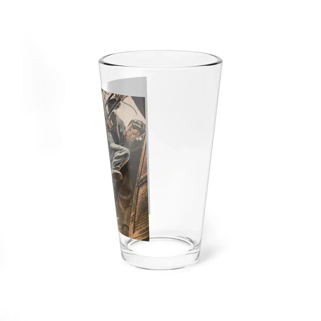 The Captain's Prisoner, Argosy, July 1949 (Magazine Illustration) Pint Glass 16oz - Go Mug Yourself