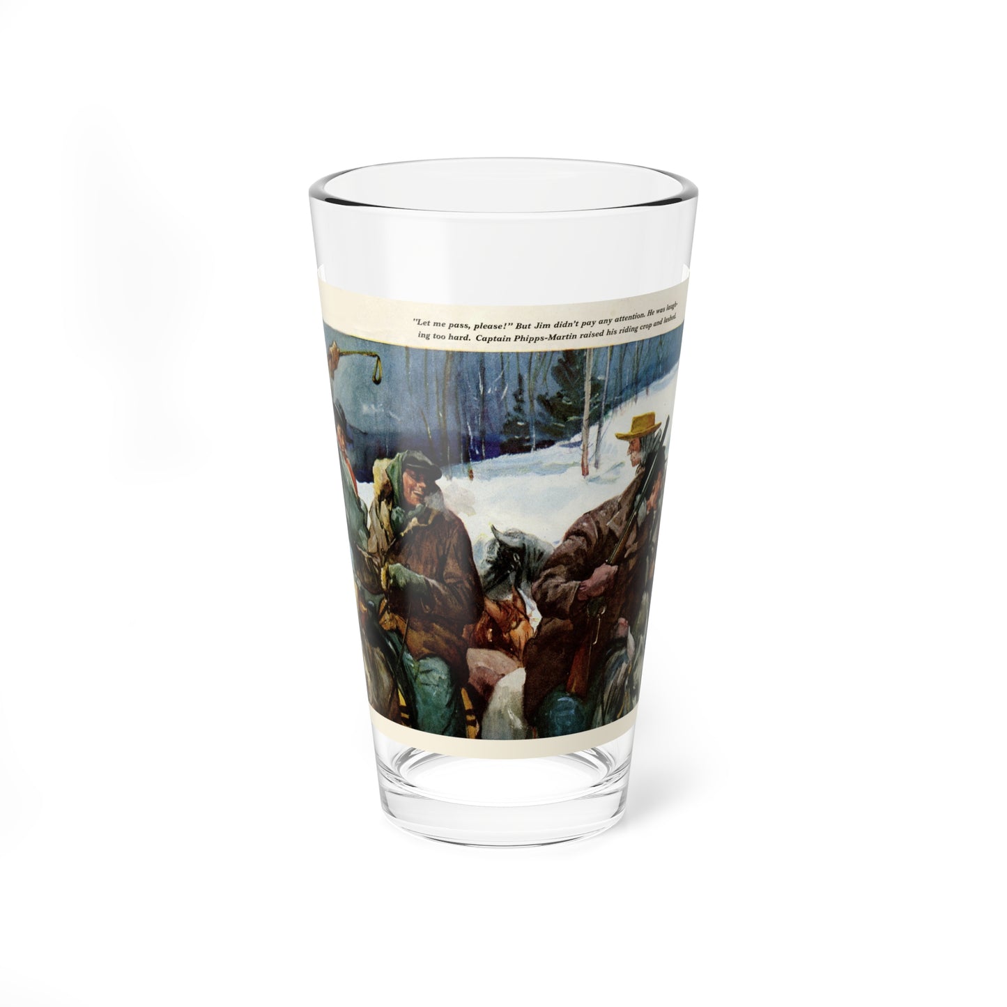 The Captain Whips Jim, 1941 (Magazine Illustration) Pint Glass 16oz-16oz-Go Mug Yourself