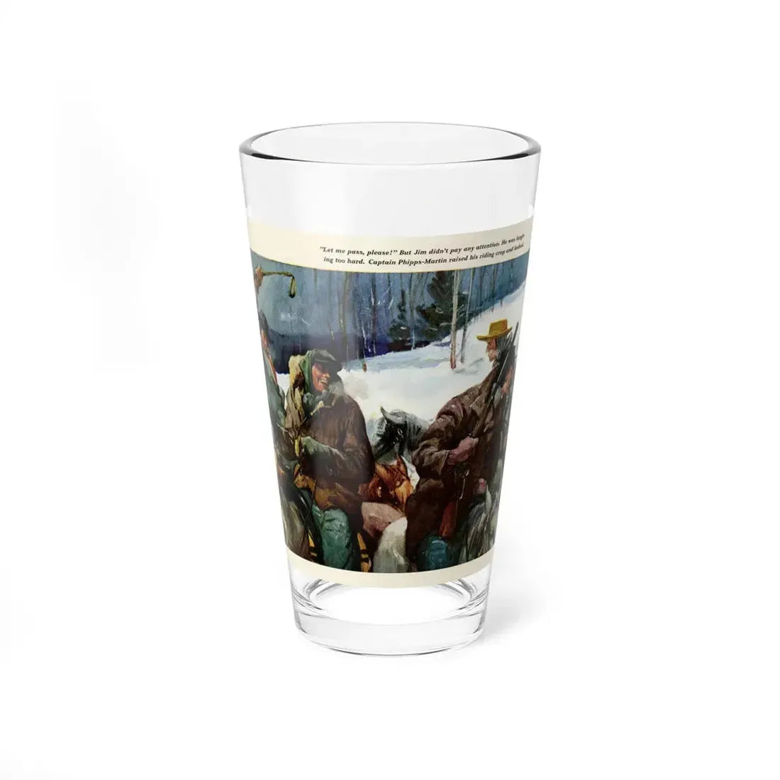 The Captain Whips Jim, 1941 (Magazine Illustration) Pint Glass 16oz 16oz - Go Mug Yourself