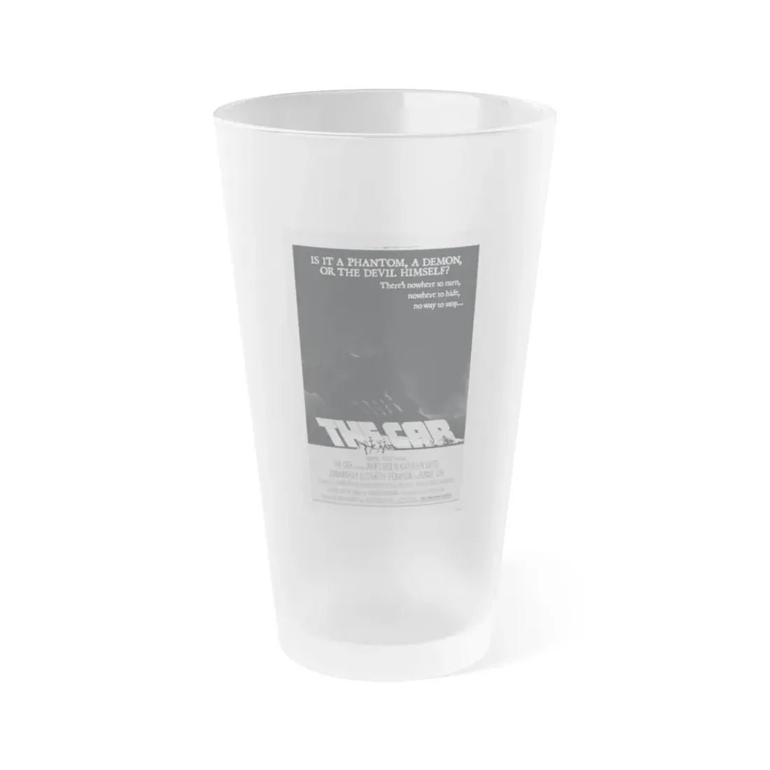 THE CAR 1977 Movie Poster - Frosted Pint Glass 16oz Default Title - Go Mug Yourself