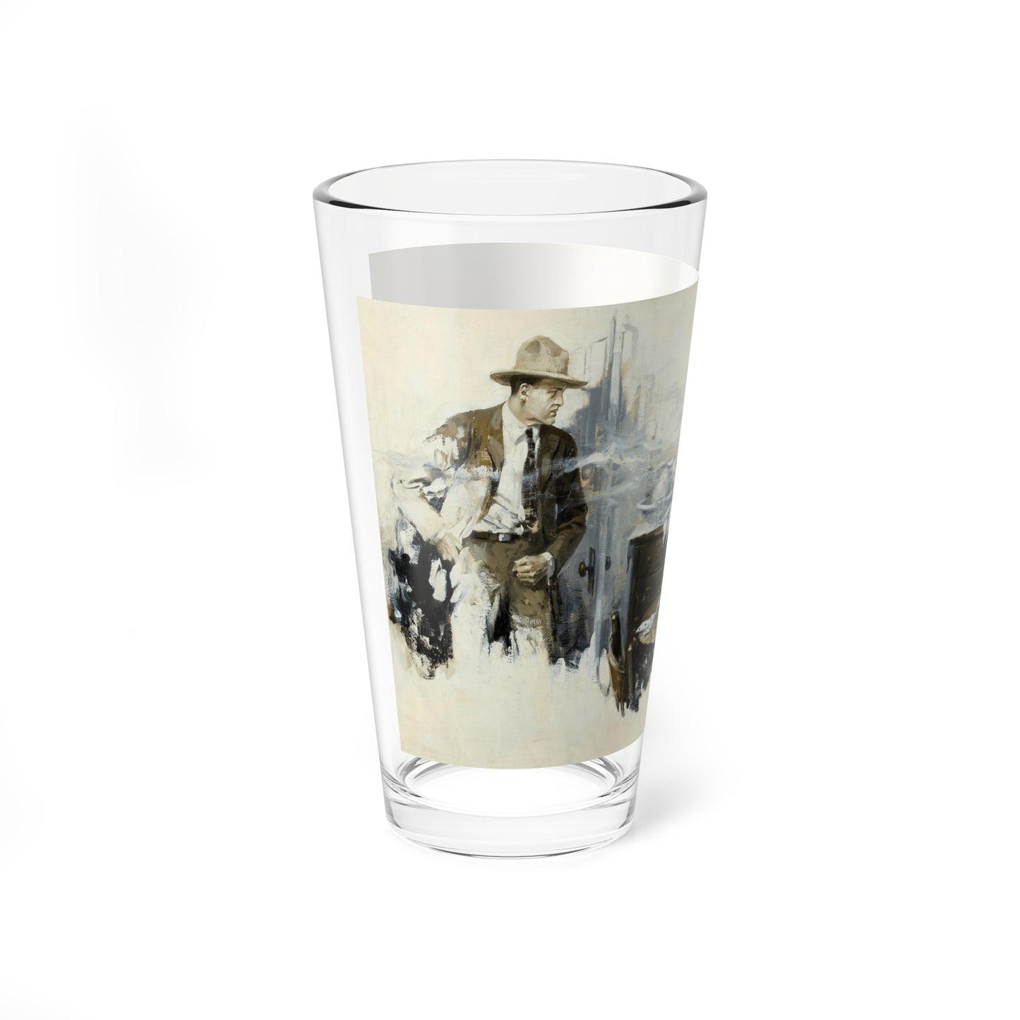 The Card Game, 1924 (Magazine Illustration) Pint Glass 16oz-Go Mug Yourself