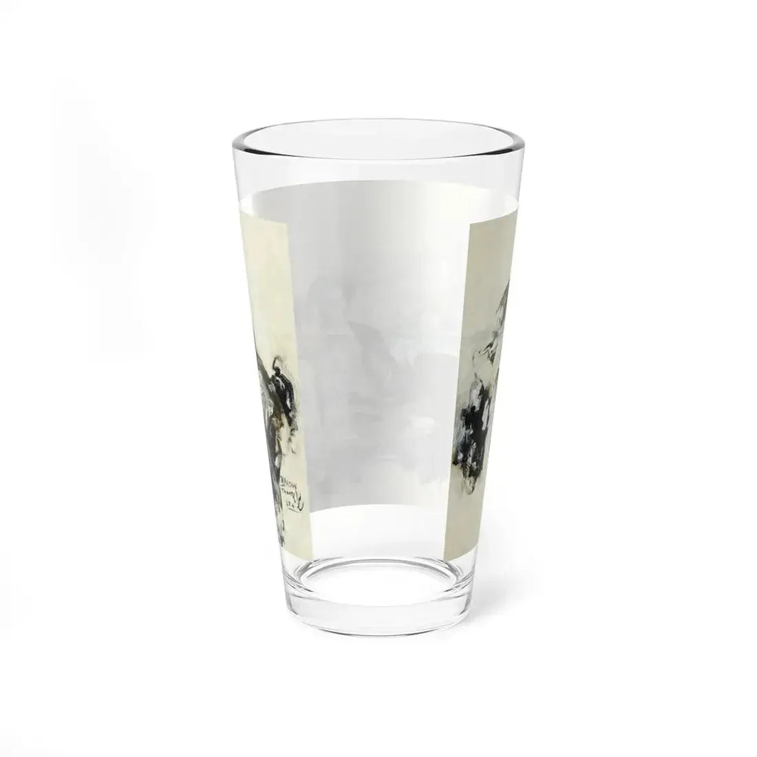 The Card Game, 1924 (Magazine Illustration) Pint Glass 16oz - Go Mug Yourself