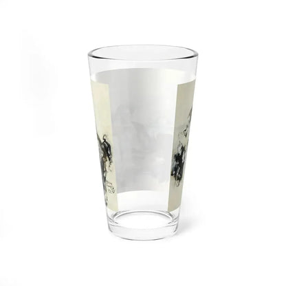 The Card Game, 1924 (Magazine Illustration) Pint Glass 16oz - Go Mug Yourself